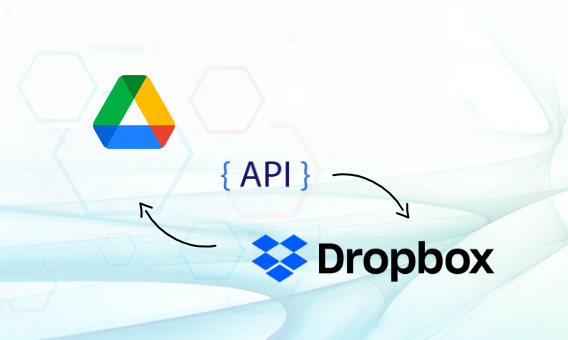 Google Drive and Dropbox using API