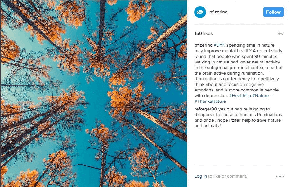 Instagram post by Pfizer